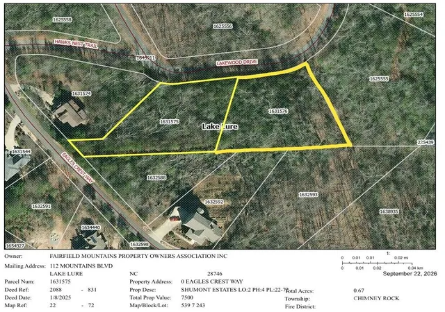 Photo 3 of Land for sale at Lot 1 & 2 Eagles Crst Way, Lake Lure, NC 28746 | MLS# 4425750 | Listing updated on 2026-09-22