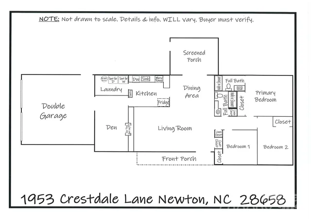 Photo 3 of Single family home for sale at 1953 Crestdale Ln, Newton, NC 28658 | MLS# 4426464 | Listing updated on 2026-09-24