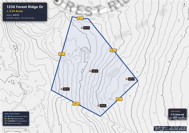 Photo 4 of Land for sale at 1256 Forest Ridge Dr, Bessemer City, NC 28016 | MLS# 4427594 | Listing updated on 2026-10-03