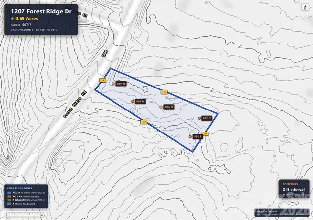 Photo 4 of Land for sale at 1207 Forest Ridge Dr, Bessemer City, NC 28016 | MLS# 4427596 | Listing updated on 2026-10-03