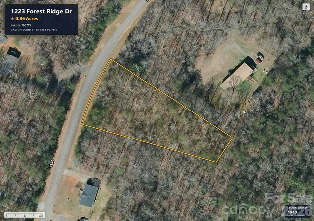 Photo 2 of Land for sale at 1223 Forest Ridge Dr, Bessemer City, NC 28016 | MLS# 4427597 | Listing updated on 2026-10-03
