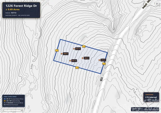 Photo 4 of Land for sale at 1226 Forest Ridge Dr, Bessemer City, NC 28016 | MLS# 4427598 | Listing updated on 2026-10-03