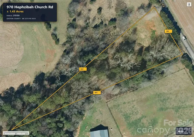 Photo 1 of Land for sale at 970 Hephzibah Church Rd, Crouse, NC 28033 | MLS# 4427617 | Listing updated on 2026-10-03