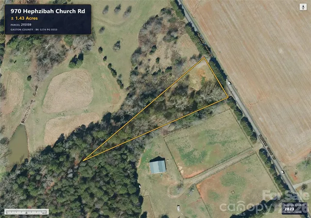 Photo 2 of Land for sale at 970 Hephzibah Church Rd, Crouse, NC 28033 | MLS# 4427617 | Listing updated on 2026-10-03