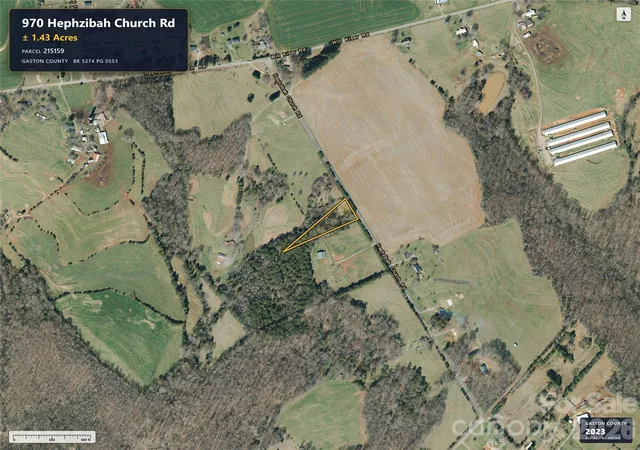 Photo 3 of Land for sale at 970 Hephzibah Church Rd, Crouse, NC 28033 | MLS# 4427617 | Listing updated on 2026-10-03