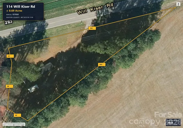 Photo 1 of Land for sale at 114 Will Kiser Rd, Crouse, NC 28033 | MLS# 4427622 | Listing updated on 2026-10-03