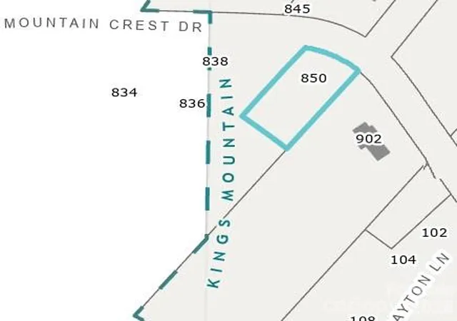 Photo 1 of Land for sale at 850 Mountain Crst Dr, Kings Mountain, NC 28086 | MLS# 4429741 | Listing updated on 2026-10-05