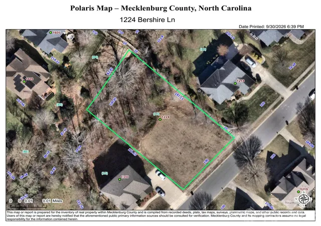 Photo 2 of Land for sale at 1224 Bershire Ln, Charlotte, NC 28262 | MLS# 4430032 | Listing updated on 2026-10-01