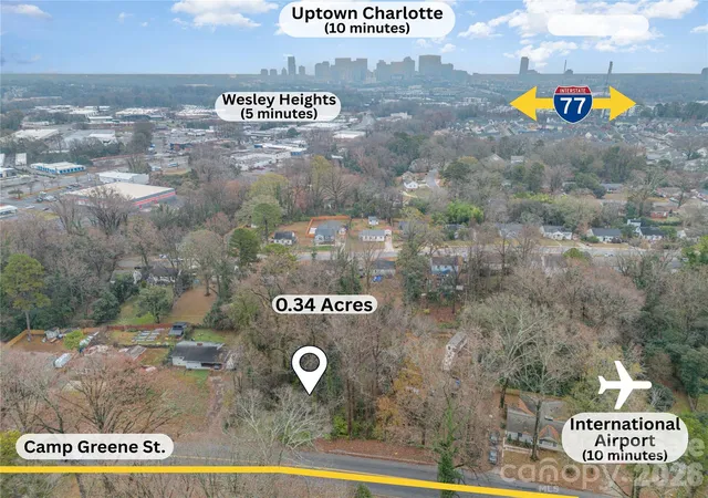 Photo 1 of Land for sale at 1819 & 1823 Camp Greene St, Charlotte, NC 28208 | MLS# 4430165 | Listing updated on 2026-10-01