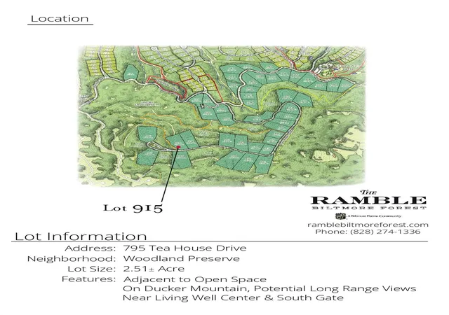 Photo 1 of Land for sale at 795 Tea House Dr #915, Asheville, NC 28803 | MLS# 4430784 | Listing updated on 2026-10-06