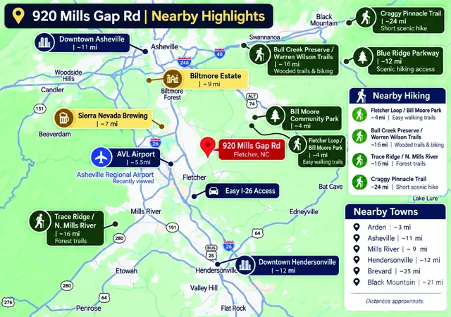 Photo 2 of Land for sale at 920 Mills Gap Rd, Fletcher, NC 28732 | MLS# 4432373 | Listing updated on 2026-10-10