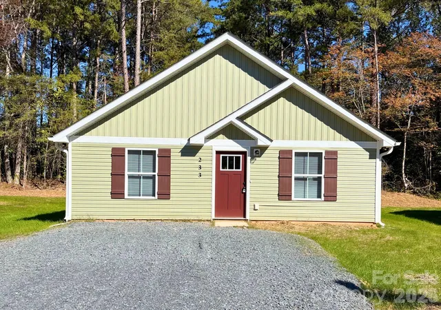 Photo 1 of Single family home for sale at 233 Carlie St, Norwood, NC 28128 | MLS# 4432900 | Listing updated on 2026-10-28