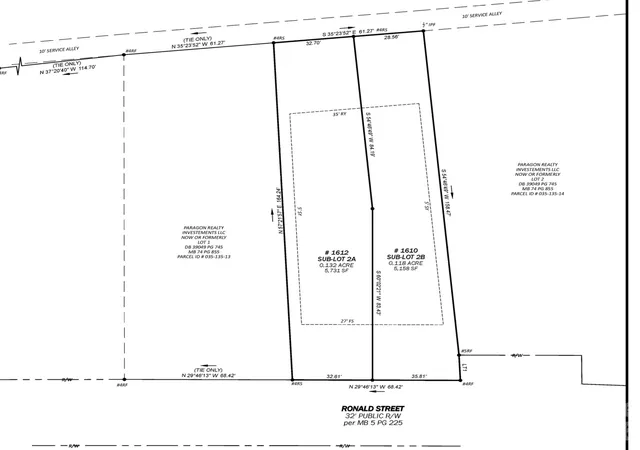 Photo 2 of Land for sale at 1610 & 1612 Ronald St, Charlotte, NC 28216 | MLS# 4435789 | Listing updated on 2026-10-19