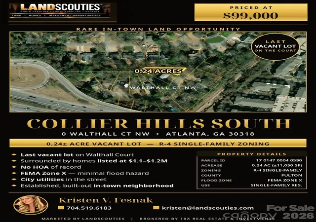 Land for sale at 0 Walthall Ct NW, Atlanta, GA 30318 | MLS# 4437257
