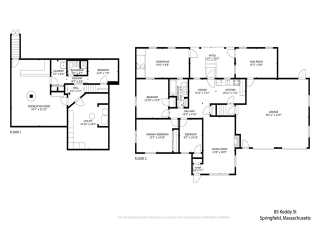 Homes for sale in Springfield, MA | 85 Keddy St, Springfield, MA 01109 | MLS# 73547393