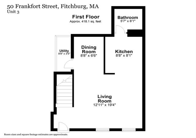 38th image of 50 Frankfort St #3, Fitchburg, MA 01420 | MLS# 73556570