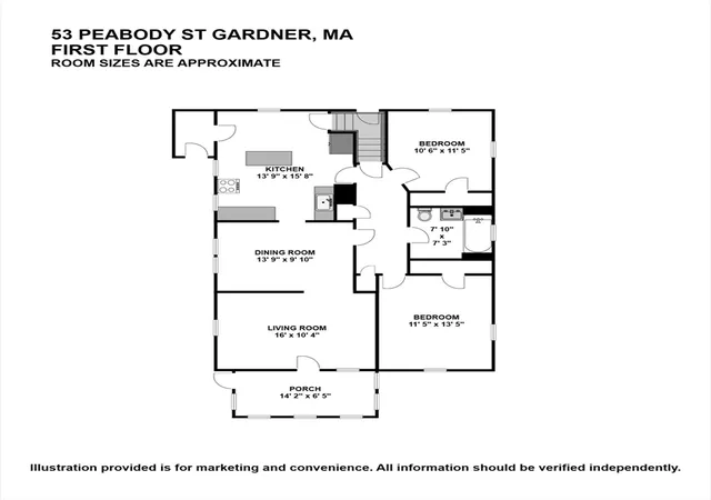 Homes for sale in Gardner, MA | 53 Peabody St, Gardner, MA 01440 | MLS# 73546982