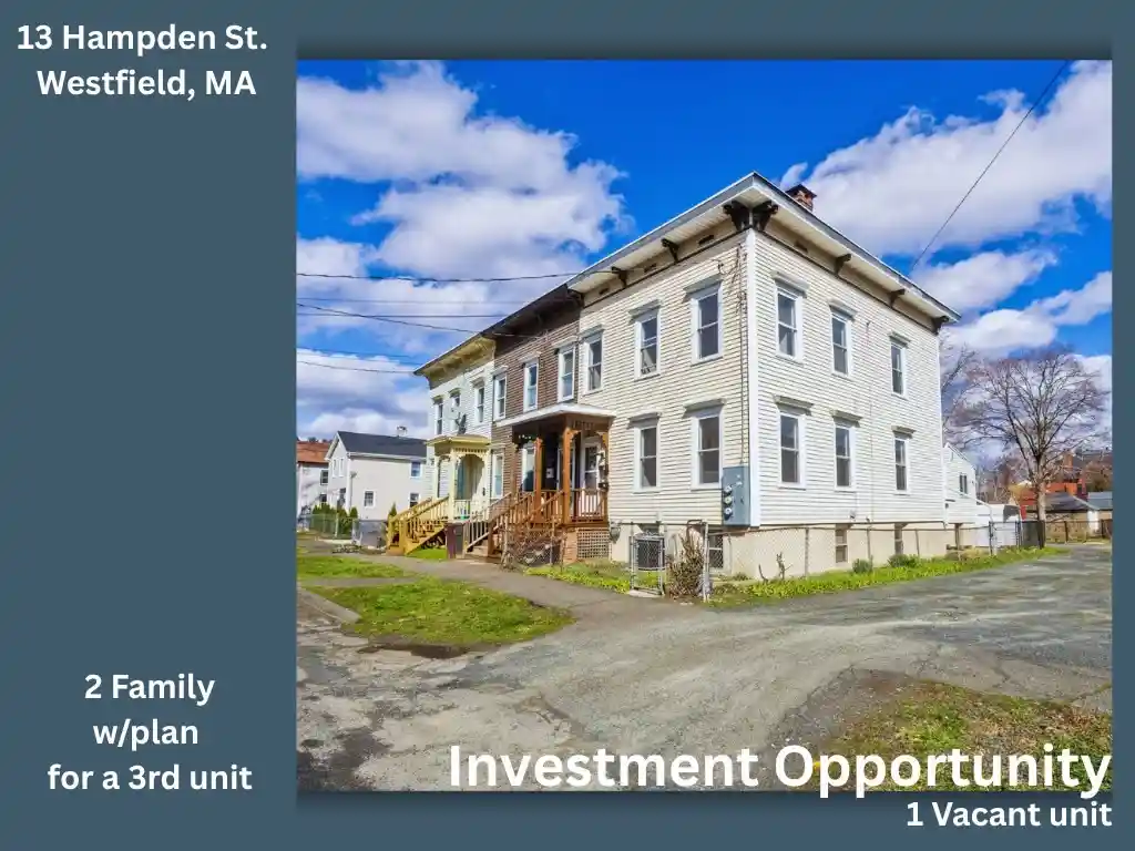 Photo 1 of Multi family home for sale at 13 Hampden St, Westfield, MA 01085 | MLS# 73576236 | Listing updated on 2026-09-16