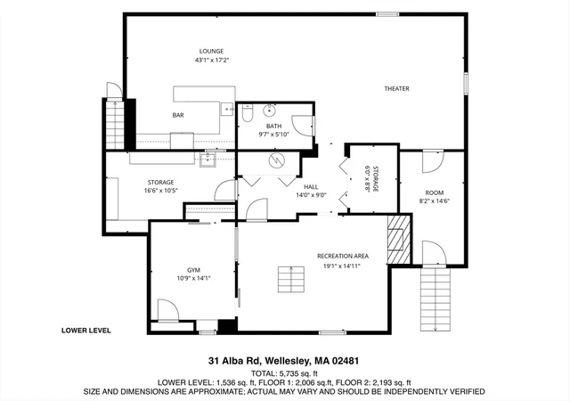 32nd image of 31 Alba Rd, Wellesley Hills, MA 02481 | MLS# 73530659