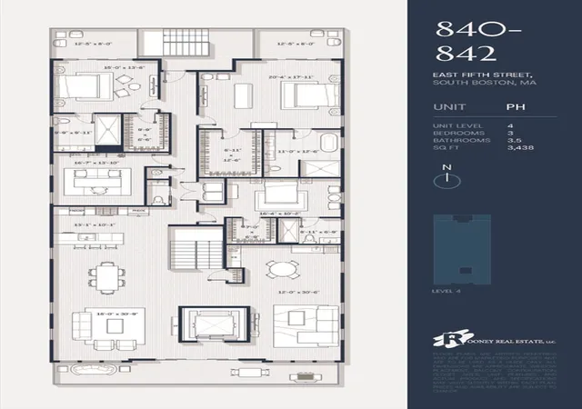 8th image of 840 842 East Fifth Street #PH, South Boston, MA 02127 | MLS# 73520522