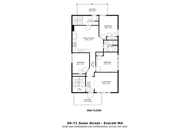 38th image of 69 71 Swan Street, Everett, MA 02149 | MLS# 73560001