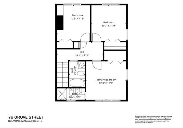 2nd image of 76 Grv St, Belmont, MA 02478