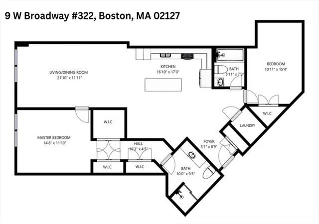 16th image of 9 W Broadway #322, South Boston, MA 02127 | MLS# 73519931