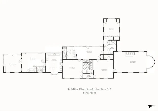 42nd image of 34 Miles River Road, Hamilton, MA 01982 | MLS# 73558536