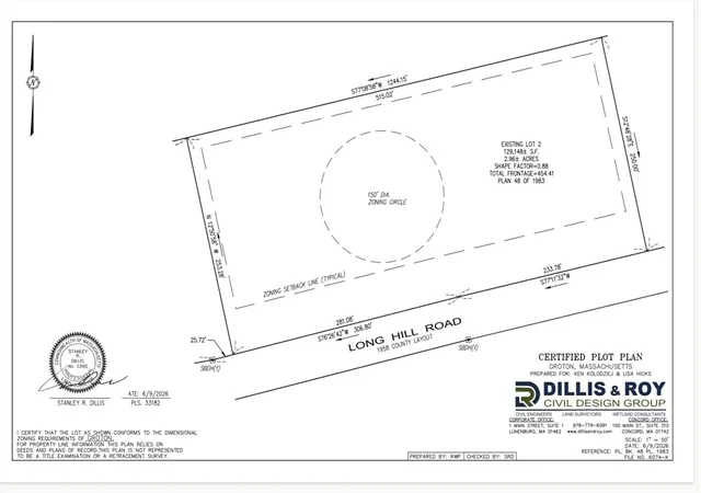 1st image of Lot 2 Long Hill Road, Groton, MA 01450 | MLS# 73559775