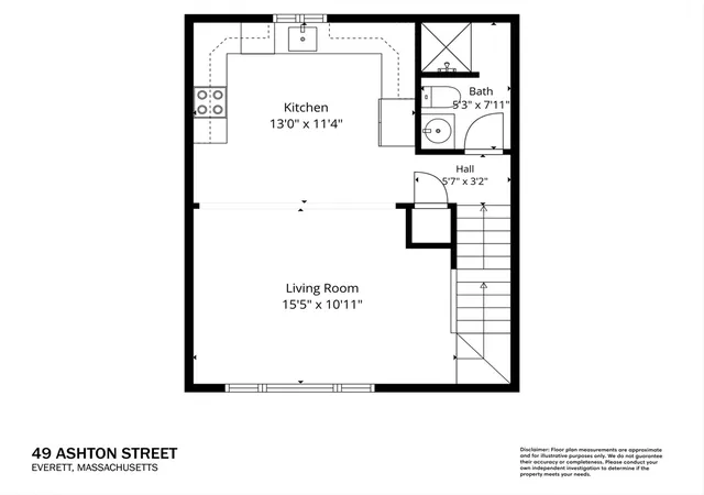 2nd image of 49r Ashton St, Everett, MA 02149