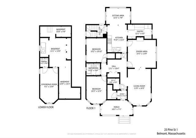 31st image of 23 Pine Street #1, Belmont, MA 02478 | MLS# 73546487