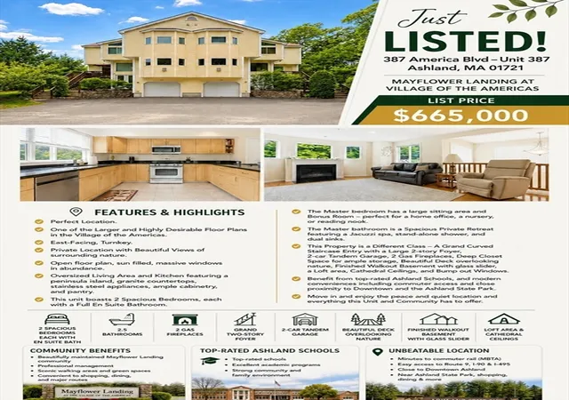 Homes for sale in Ashland, MA | 387 America Blvd #387, Ashland, MA 01721 | MLS# 73527972