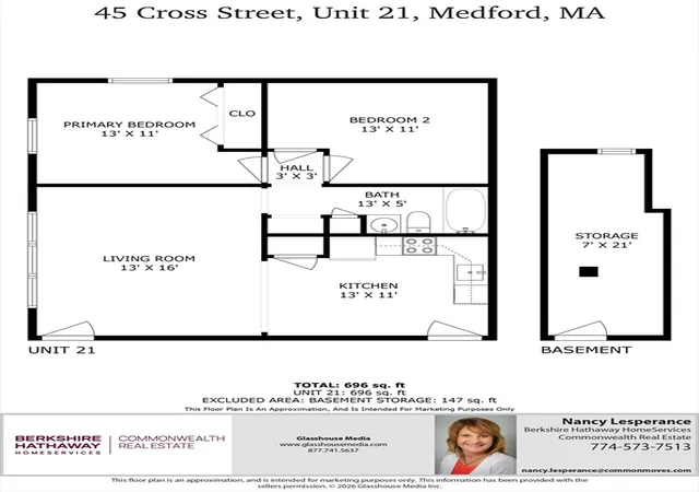 36th image of 45 Cross St #21, Medford, MA 02155 | MLS# 73557428
