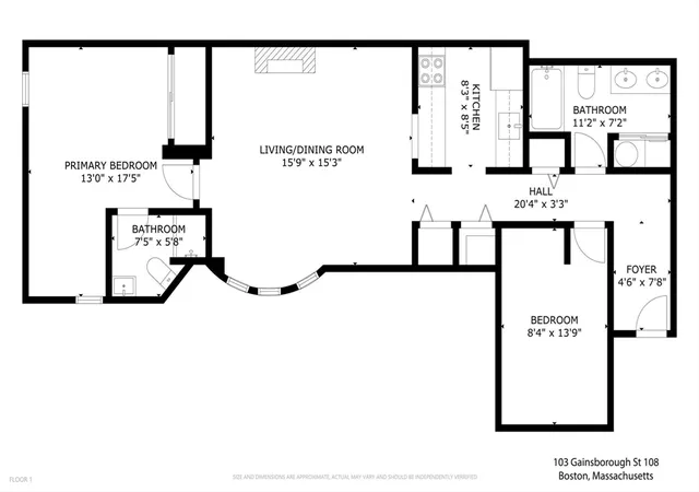 Homes for sale in Boston, MA | 103 Gainsborough St #108, Boston, MA 02115 | MLS# 73526467