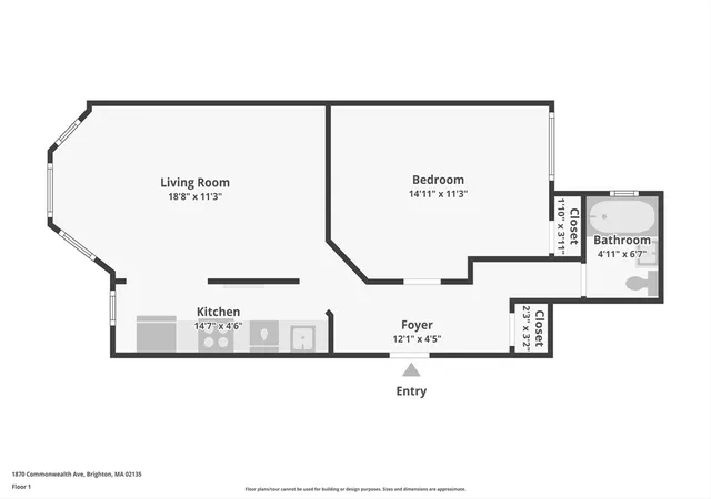 Homes for sale in Boston, MA | 1870 Commonwealth Ave #1, Boston, MA 02135 | MLS# 73548169