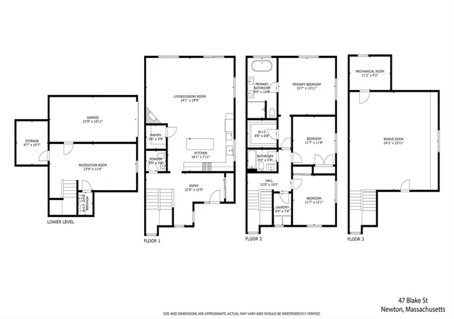 2nd image of 47 Blake, Newtonville, MA 02460