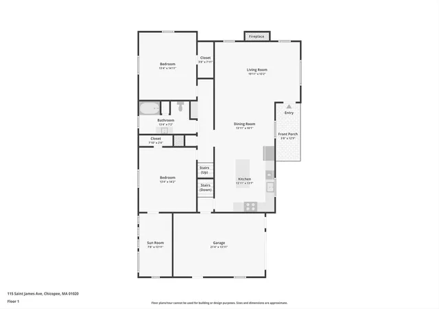 Photo 3 of Single family home for sale at 115 Saint James Ave, Chicopee, MA 01020 | MLS# 73569949 | Listing updated on 2026-09-03