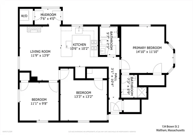 34th image of 134 Brown Street #2, Waltham, MA 02453 | MLS# 73553490