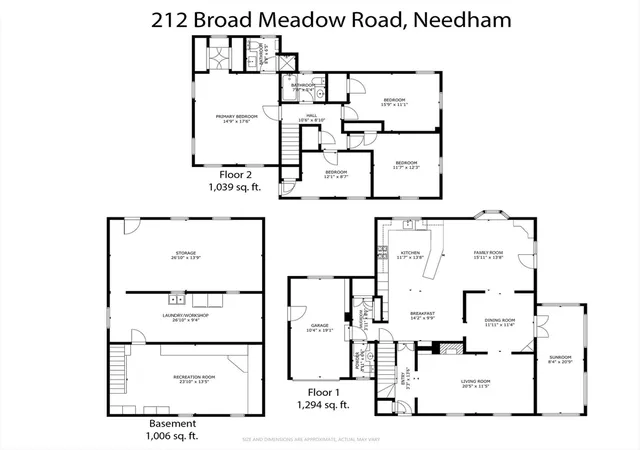 33rd image of 212 Broad Meadow Road, Needham, MA 02492 | MLS# 73533637