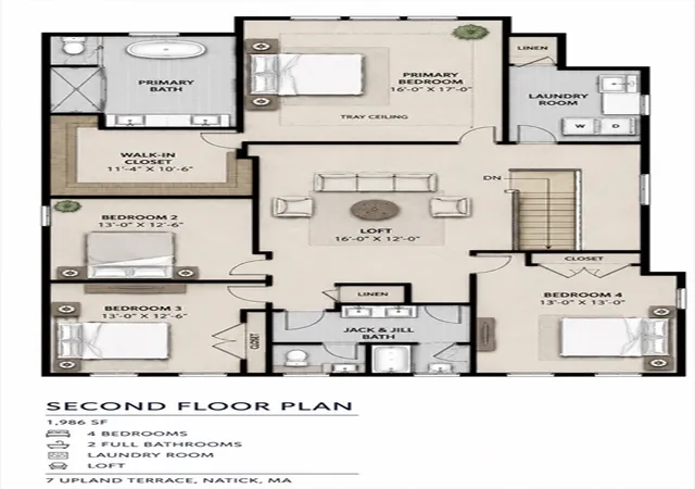4th image of 7 Upland Terrace, Natick, MA 01760 | MLS# 73546797