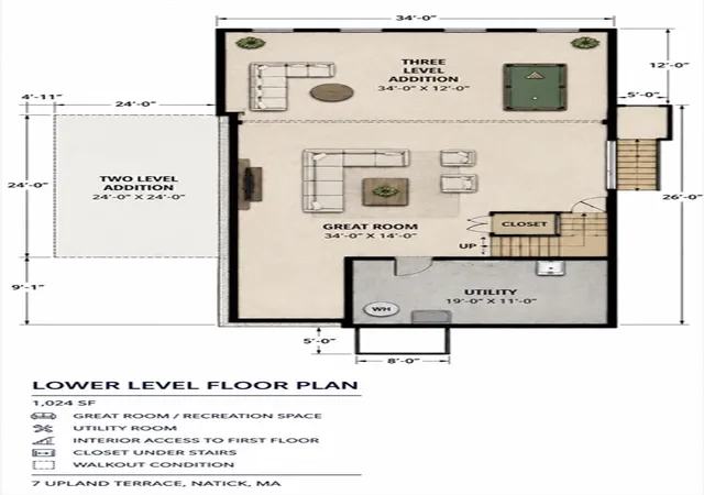 5th image of 7 Upland Terrace, Natick, MA 01760 | MLS# 73546797