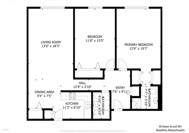 2nd image of 50 Grn St, Brookline, MA 02446