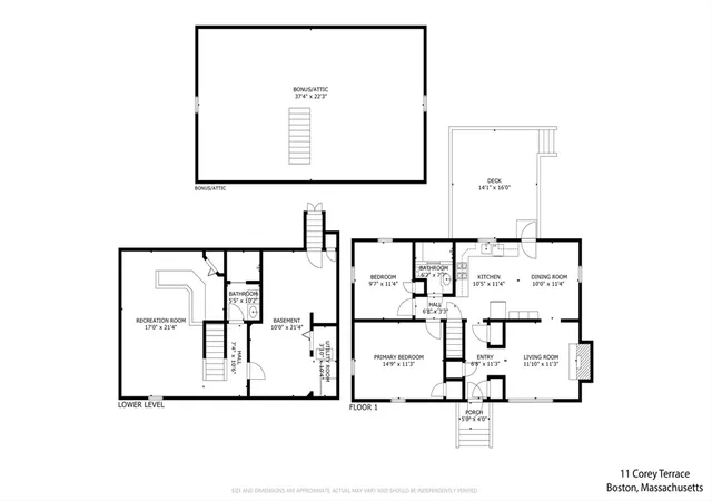 34th image of 11 Corey Terrace, West Roxbury, MA 02132 | MLS# 73550445