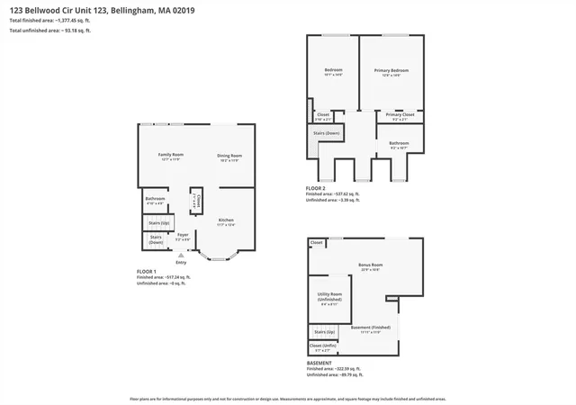 Homes for sale in Bellingham, MA | 123 Bellwood Circle #123, Bellingham, MA 02019 | MLS# 73541974