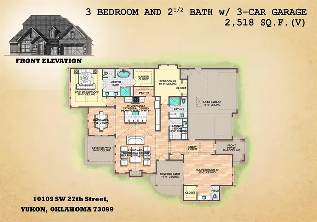 3rd image of 10109 Sw 27Th St, Yukon, OK 73099 | MLS# 1217877