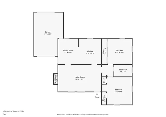 Photo 3 of Single family home for sale at 313 E Davis Ave, Tipton, OK 73570 | MLS# 1223641 | Listing updated on 2026-08-18