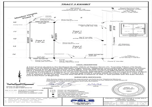 Photo 4 of Land for sale at N Tract 3 Coltrane, Guthrie, OK 73044 | MLS# 1224645 | Listing updated on 2026-04-21