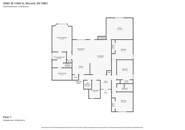 Homes for sale in Mc Loud, OK | 20001 Se 119th St, Mc Loud, OK 74851 | MLS# 1227709