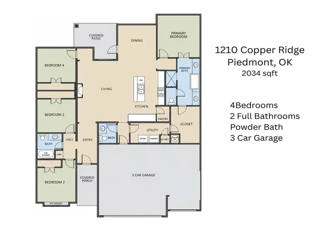 Photo 2 of Single family home for sale at 1210 Copper Ridge Cir, Piedmont, OK 73078 | MLS# 1235561 | Listing updated on 2026-08-10