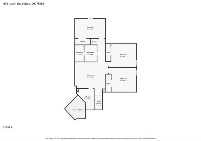 3rd image of 908 N Justin Dr, Yukon, OK 73099 | MLS# 1236655